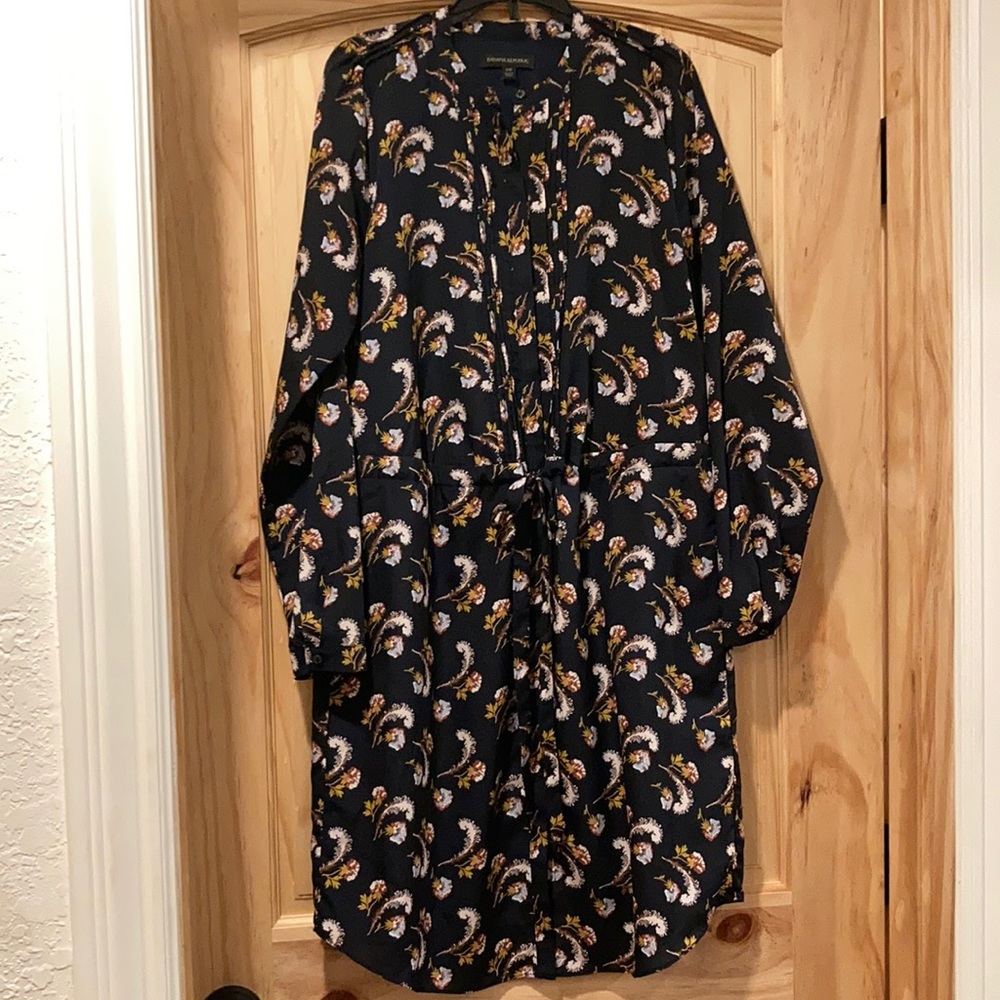 Banana Republic Belted Mini Shirt Dress